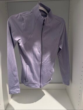 Gilly Hicks Lilac Zip-Front Athletic Jacket